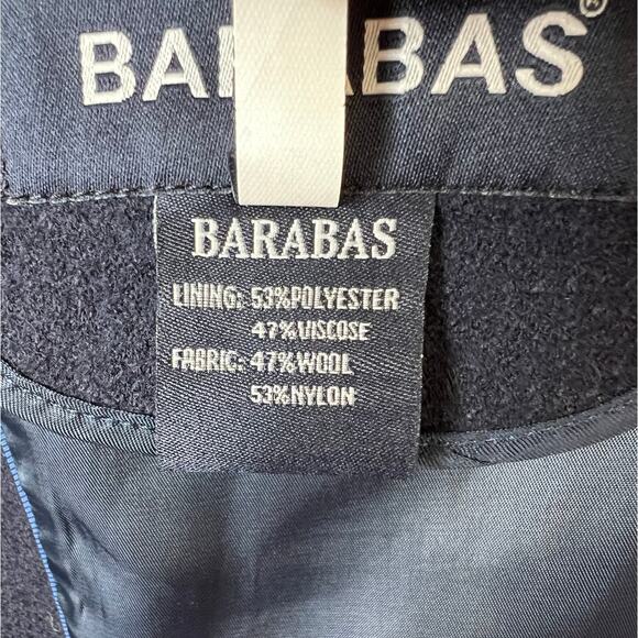 BARABAS Wool Blend Sport Coat Modern Fit in Navy Blue Men's Size Medium - Picture 9 of 10
